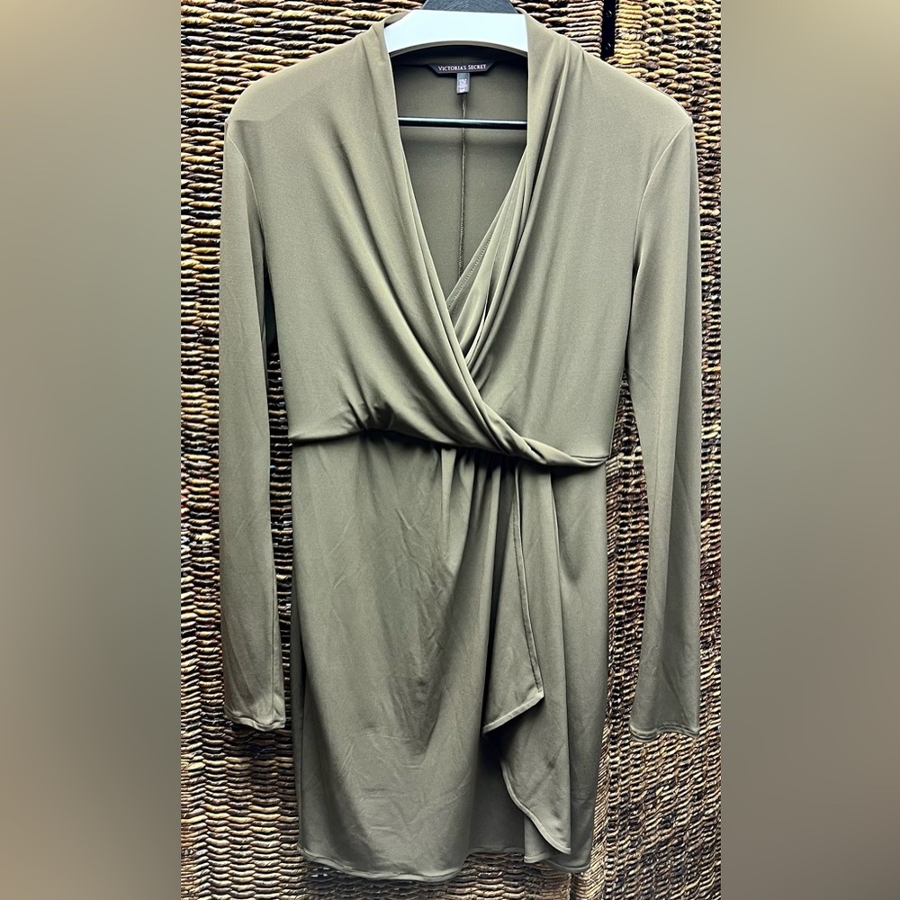 Victoria's Secret- Tan Dress- Small-two discolored back shoulder spots